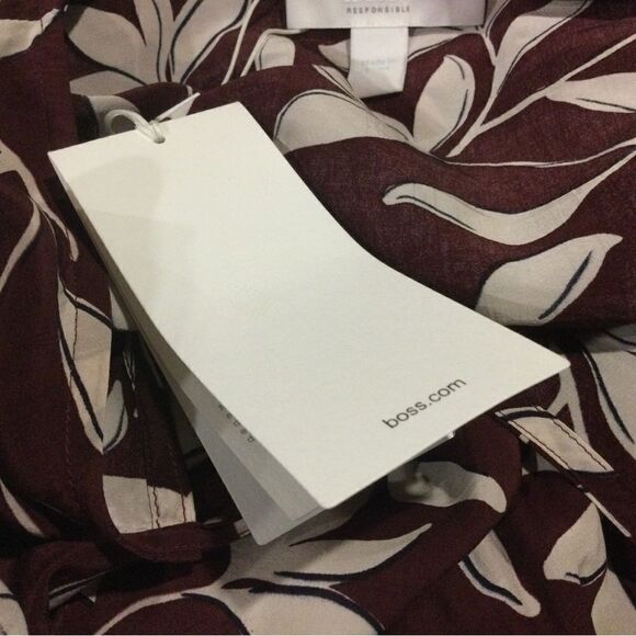 BOSS Decento Printed Long-Sleeve Dress - Picture 9 of 12